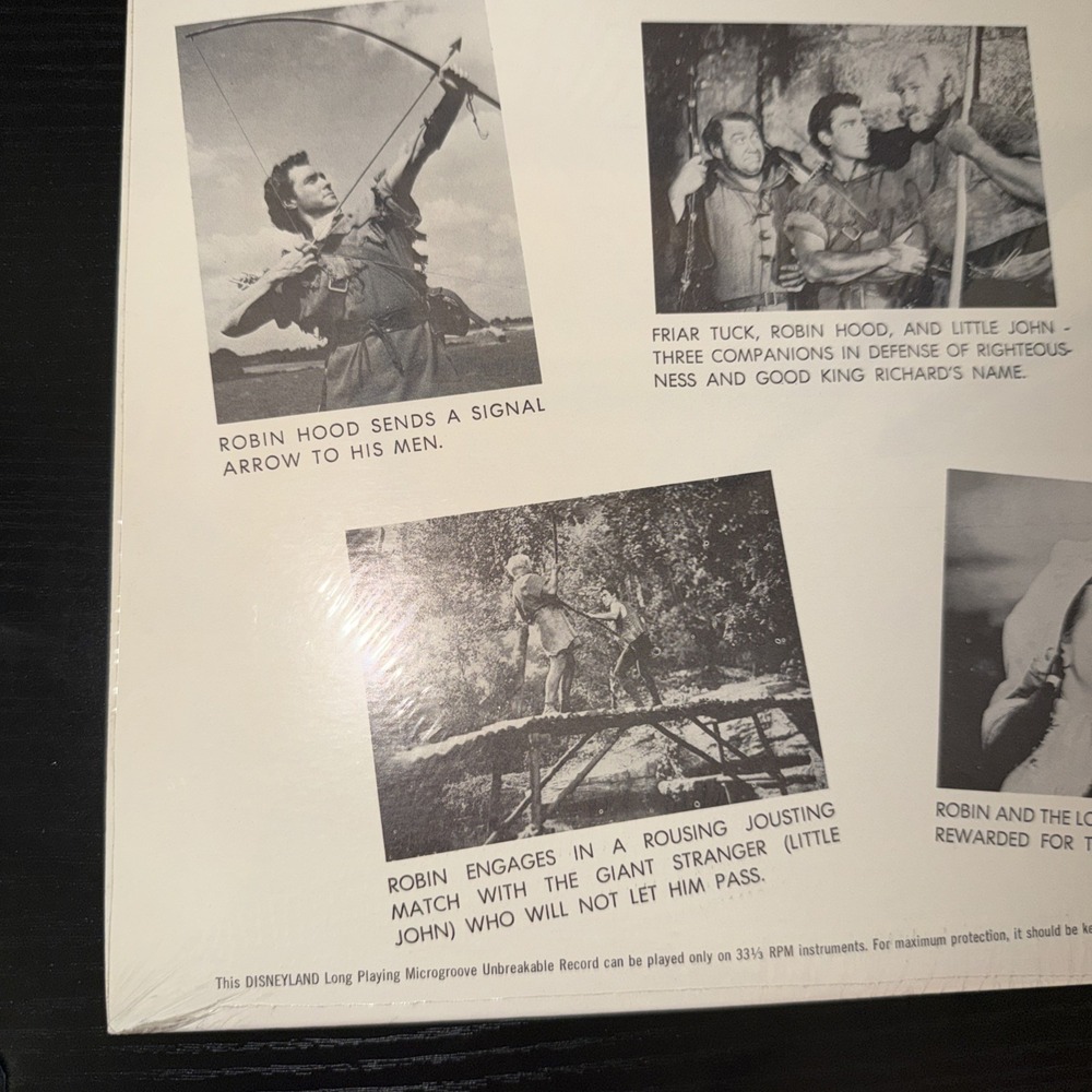 Walt Disney The Story Of Robin Hood Vintage Vinyl Record LP Rare Sealed DQ1249 - Picture 11 of 16